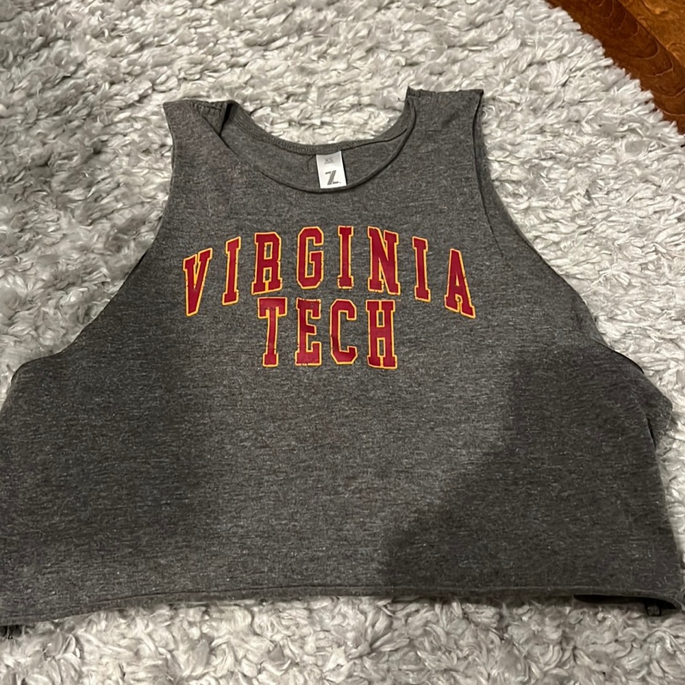 Gray Virginia Tech muscle tank